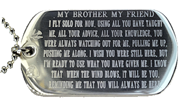 A Message in Metal Dog Tag